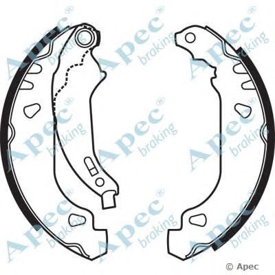 APEC BRAKING shu565 -  Комплект тормозных колодок
